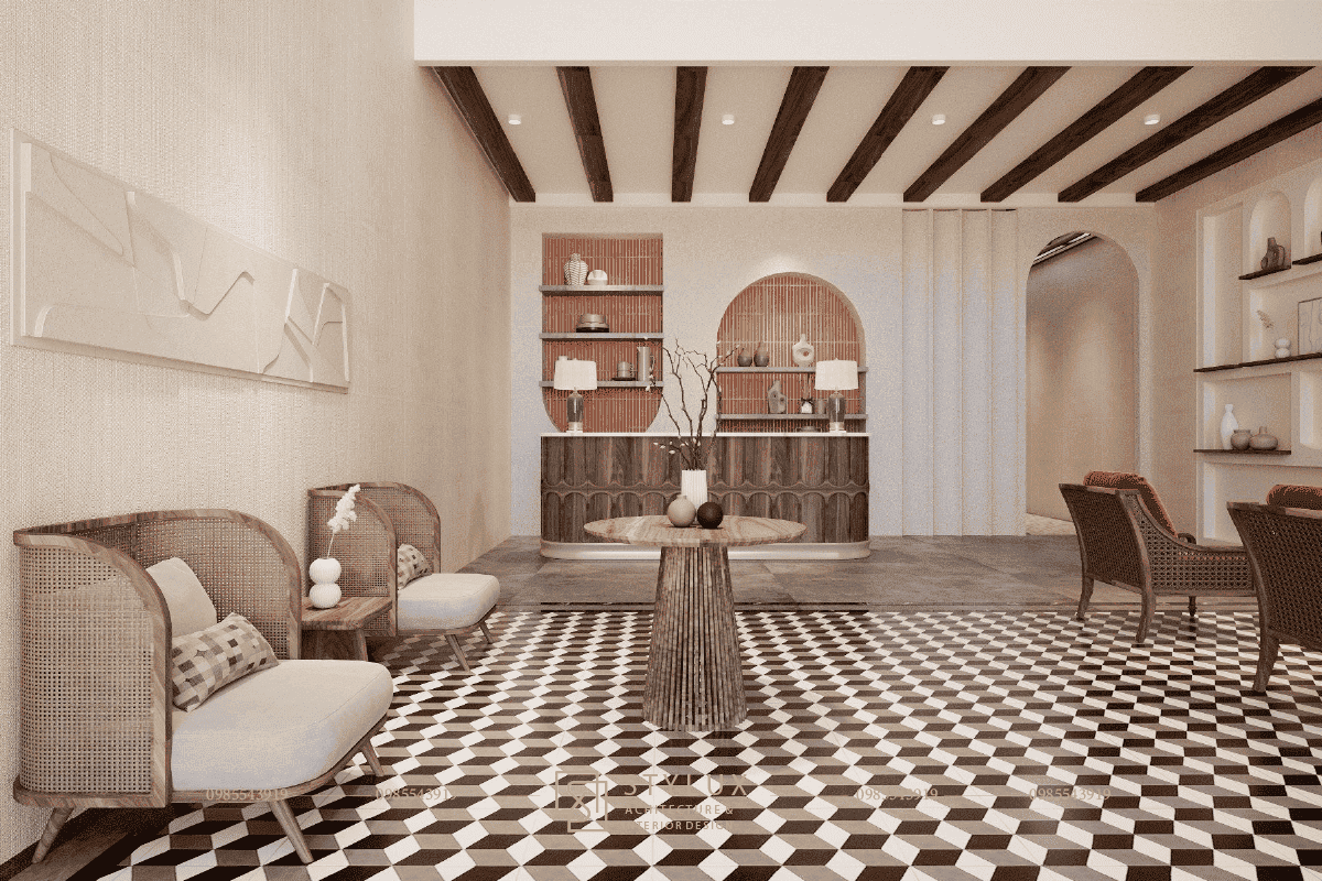 Thiết kế, thi công cửa hàng spa